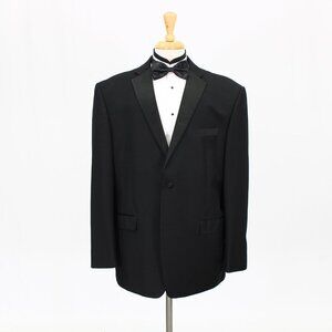 Vitarelli 48R Black Solid 2-Button Tuxedo  Jacket G210